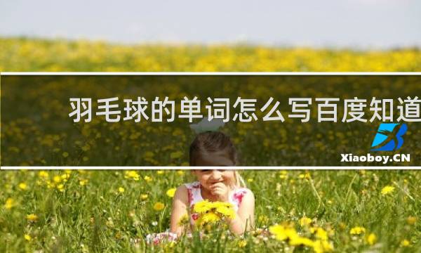 羽毛球的单词怎么写百度知道