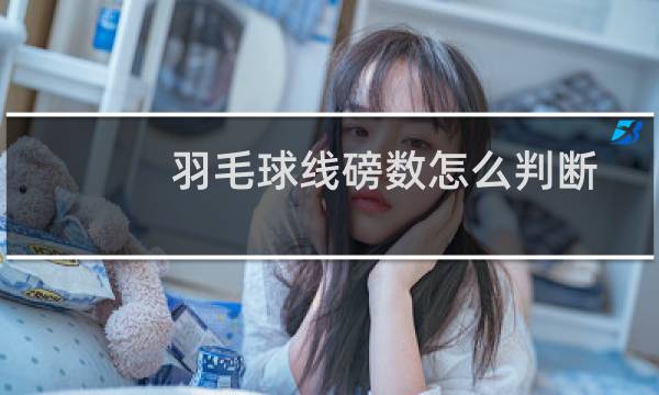 羽毛球线磅数怎么判断