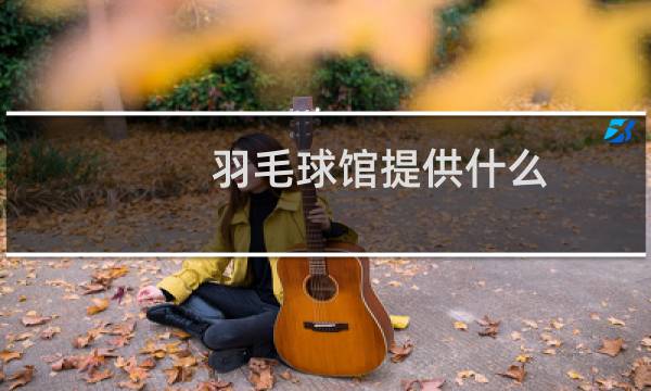 羽毛球馆提供什么
