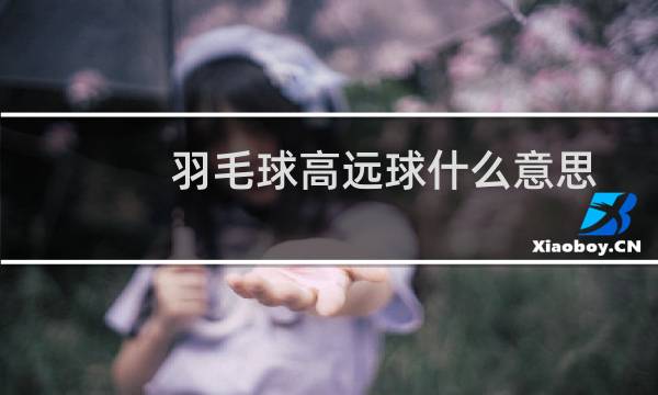 羽毛球高远球什么意思