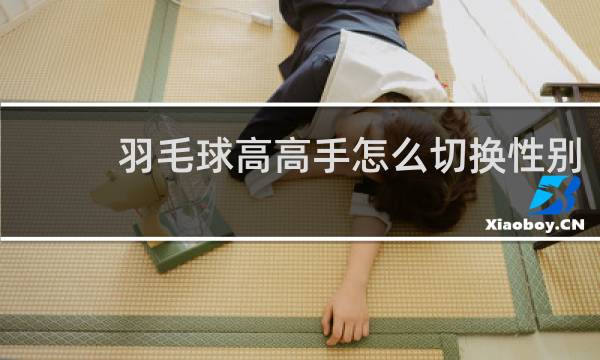 羽毛球高高手怎么切换性别