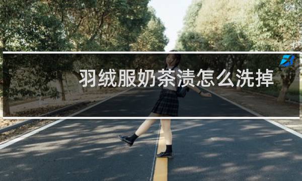 羽绒服奶茶渍怎么洗掉
