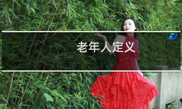老年人定义