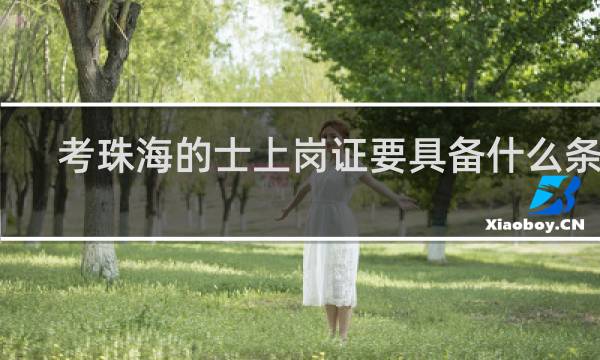 考珠海的士上岗证要具备什么条件