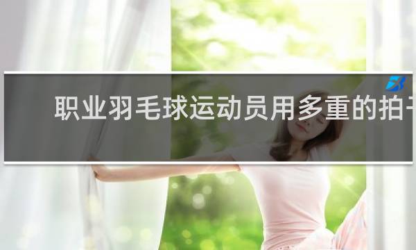 职业羽毛球运动员用多重的拍子
