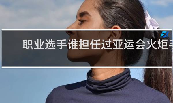 职业选手谁担任过亚运会火炬手