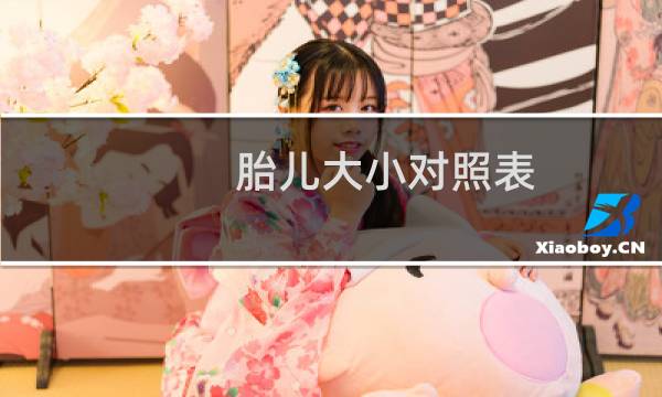 胎儿大小对照表（胎儿大小标准）