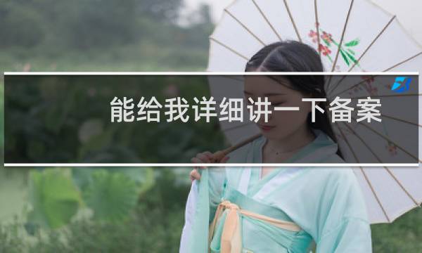 能给我详细讲一下备案码吗？