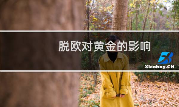 脱欧对黄金的影响（详细说明）图片