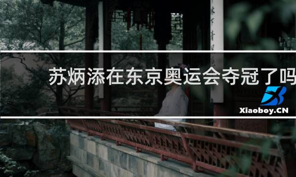 苏炳添在东京奥运会夺冠了吗