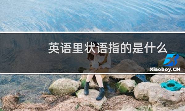 英语里状语指的是什么图片