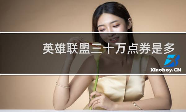 英雄联盟三十万点券是多少钱图片