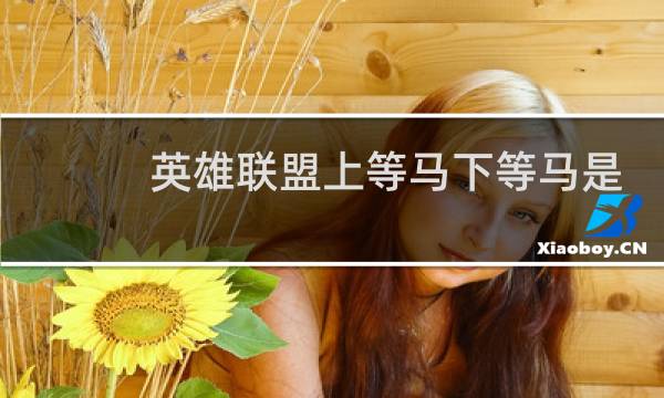 英雄联盟上等马下等马是什么软件图片