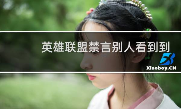 英雄联盟禁言别人看到到吗图片