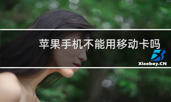 苹果手机不能用移动卡吗