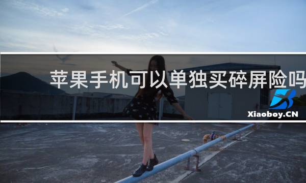 苹果手机可以单独买碎屏险吗