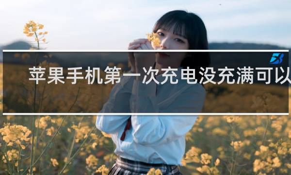 苹果手机第一次充电没充满可以吗
