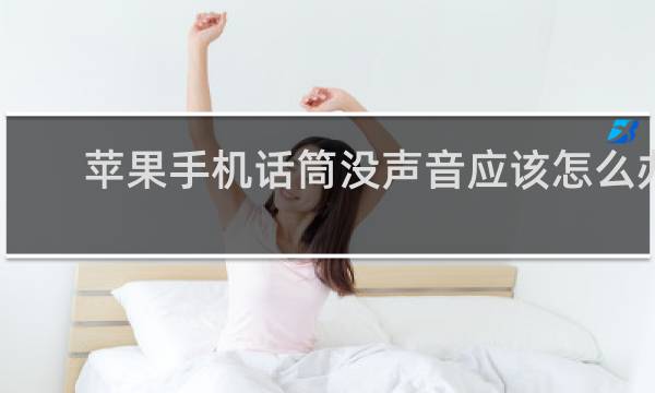 苹果手机话筒没声音应该怎么办