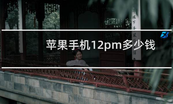 苹果手机12pm多少钱
