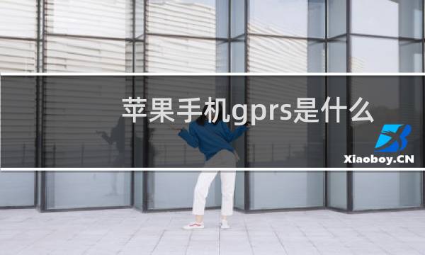 苹果手机gprs是什么