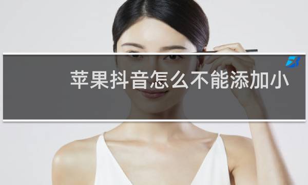 苹果抖音怎么不能添加小程序