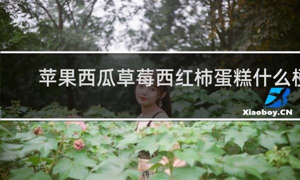 苹果西瓜草莓西红柿蛋糕什么梗