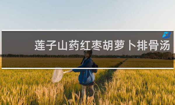 莲子山药红枣胡萝卜排骨汤