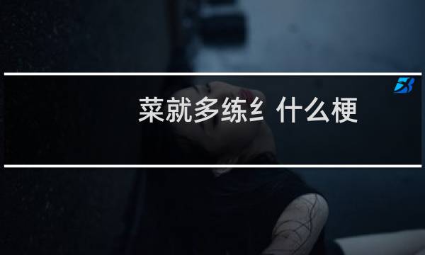 菜就多练纟什么梗