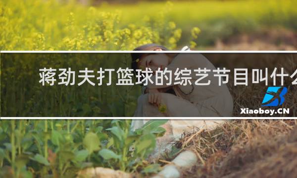 蒋劲夫打篮球的综艺节目叫什么