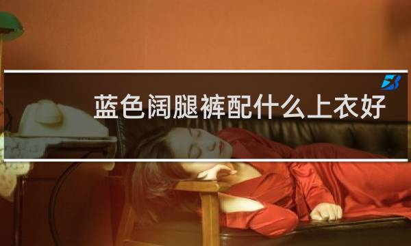 蓝色阔腿裤配什么上衣好看