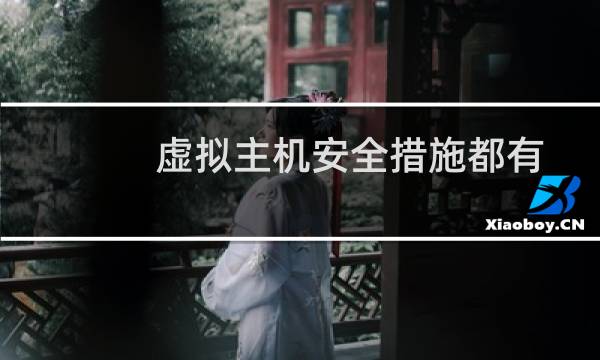 虚拟主机安全措施都有哪些