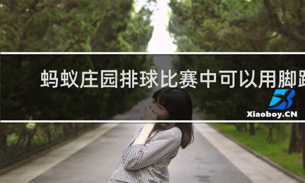 蚂蚁庄园排球比赛中可以用脚踢吗