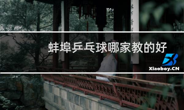 蚌埠乒乓球哪家教的好