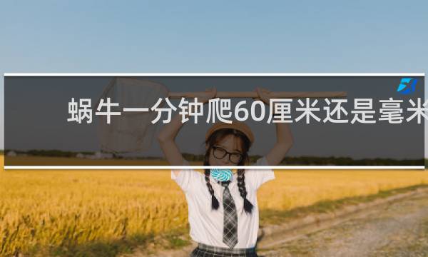 蜗牛一分钟爬60厘米还是毫米