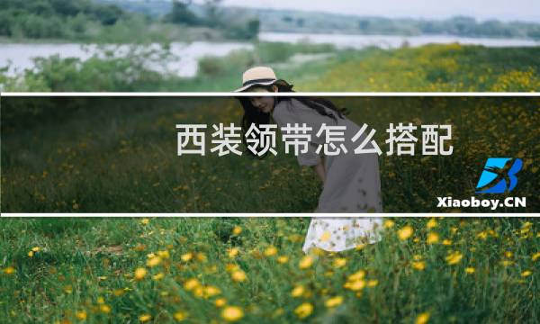 西装领带怎么搭配