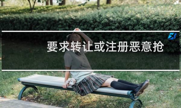 要求转让或注册恶意抢注的域名