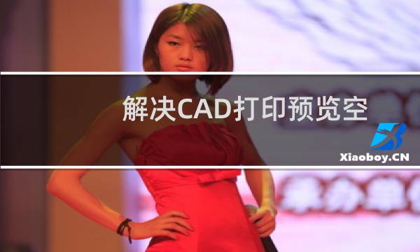 解决CAD打印预览空白情况