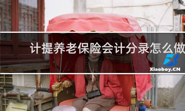 计提养老保险会计分录怎么做