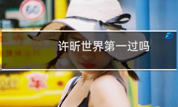 许昕世界第一过吗