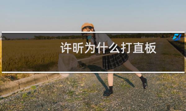 许昕为什么打直板