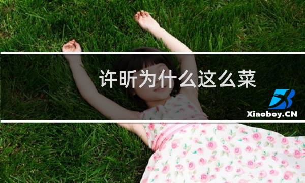 许昕为什么这么菜