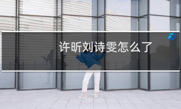 许昕刘诗雯怎么了