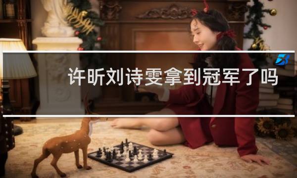 许昕刘诗雯拿到冠军了吗