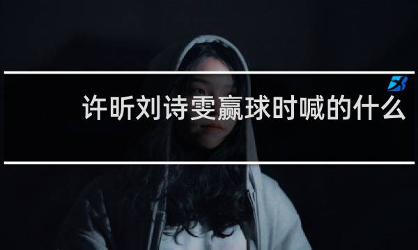 许昕刘诗雯赢球时喊的什么