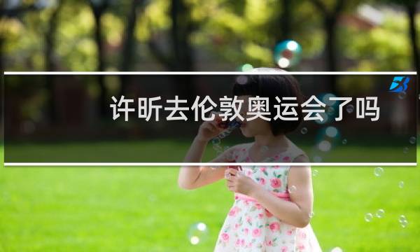 许昕去伦敦奥运会了吗