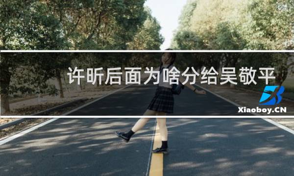 许昕后面为啥分给吴敬平