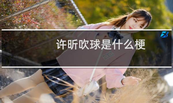 许昕吹球是什么梗