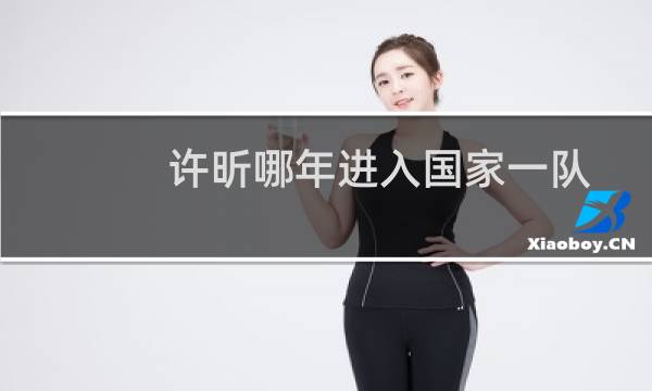 许昕哪年进入国家一队
