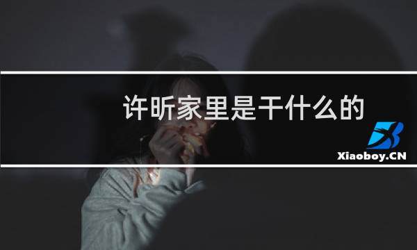 许昕家里是干什么的