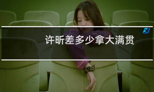许昕差多少拿大满贯